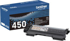 Brother Genuine High Yield Toner Cartridge, TN450, Replacement Black Toner, Page Yield Up To 2,600 Pages